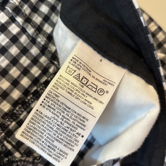 Gingham Shorts Sz 4 Preppy Classic Timeless Romantic - Picture 4 of 5